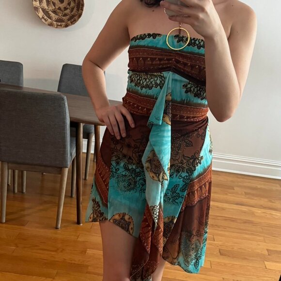 BoLBoU y2K micro-mesh tribal dress - Picture 5 of 6